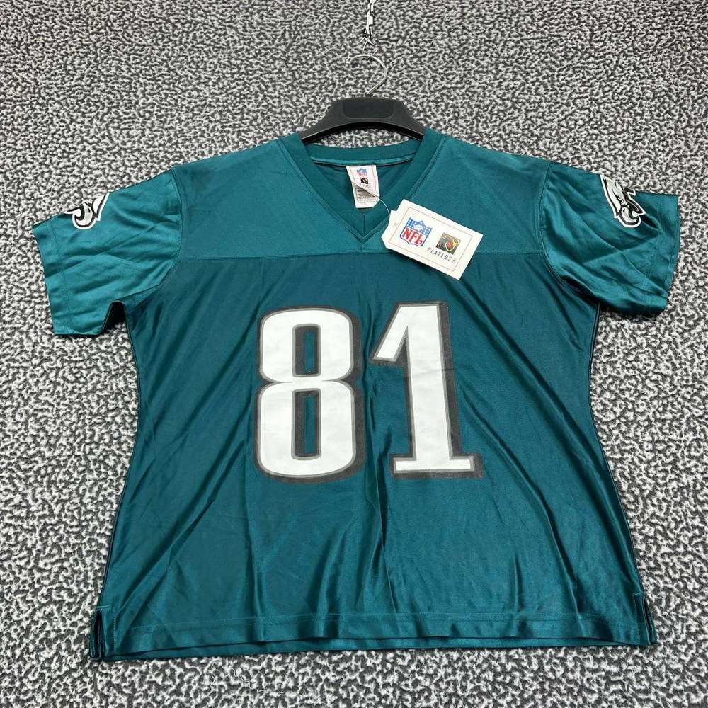 Philadelphia Phillies‎ Owens #81 Jersey Shirt Women Large Blue NFL V-Neck New L